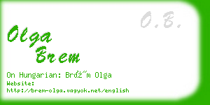 olga brem business card